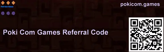 Poki Com Games invite code page visual with Get Invite Code button