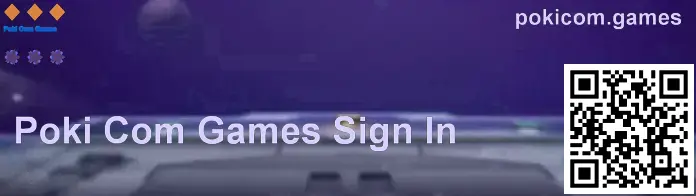 Poki Com Games login screen illustration for pokicom.games